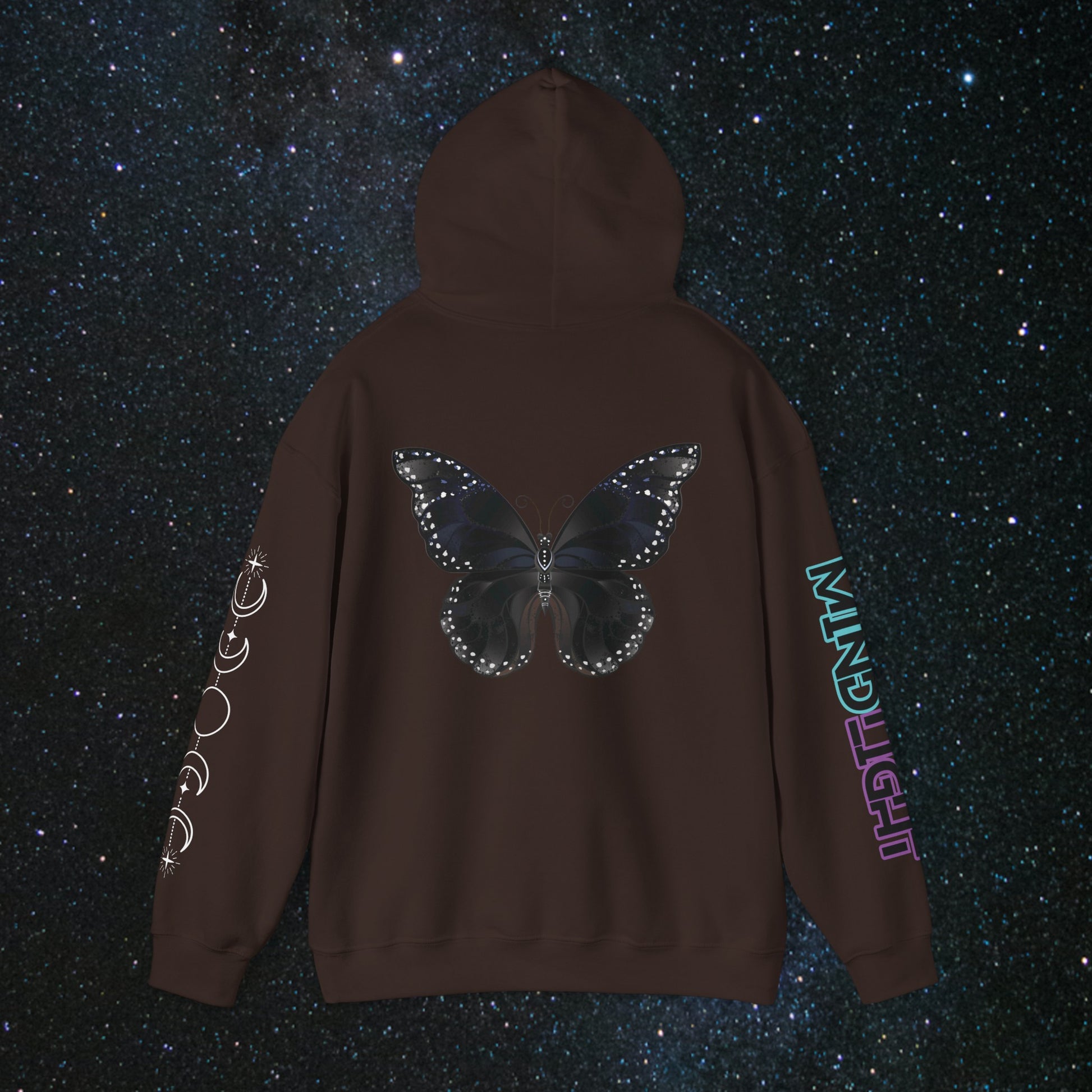 Chrysalis Women's Pullover Hoodie - MindLight Apparel - Chrysalis Women's Pullover Hoodie - Dark Chocolate - S -