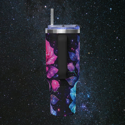 Starlit Bloom Thermal Tumbler, 40oz