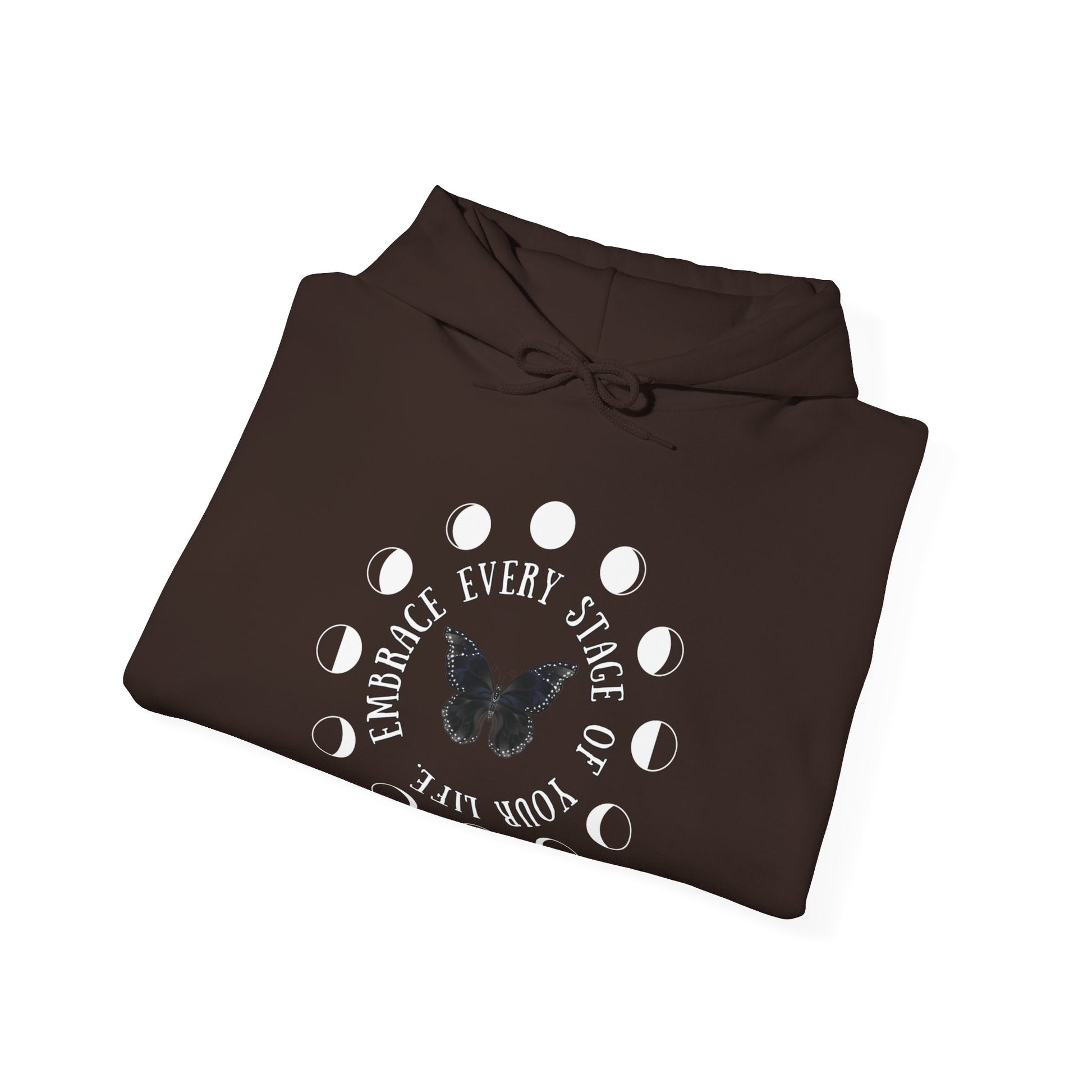Chrysalis Women's Pullover Hoodie - MindLight Apparel - Chrysalis Women's Pullover Hoodie - Dark Chocolate - S -