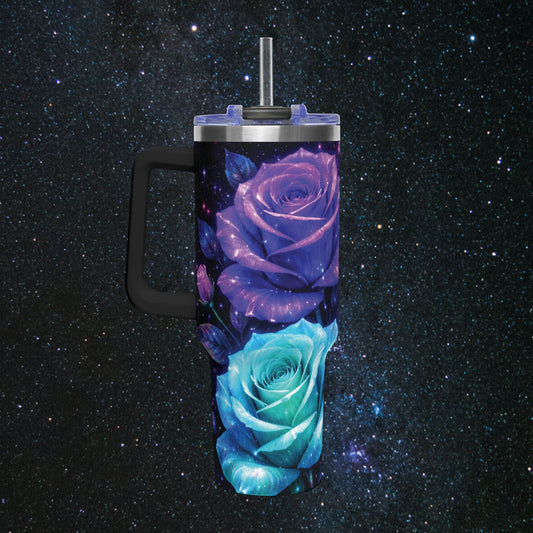 Starlit Bloom Thermal Tumbler, 40oz
