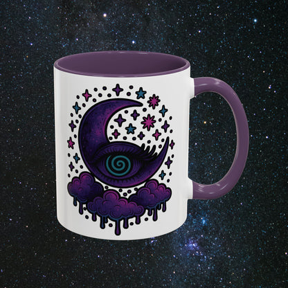 Hypnotic Moon Accent Coffee Mug