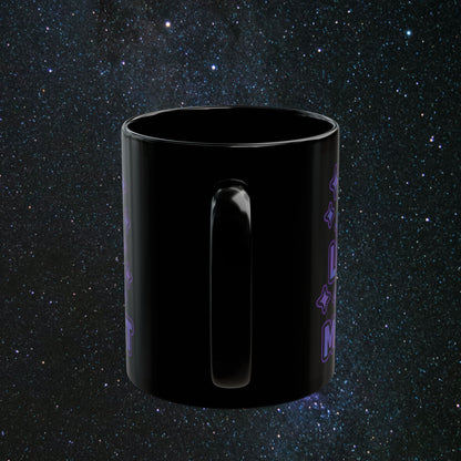 Live In The Moment Black Mug