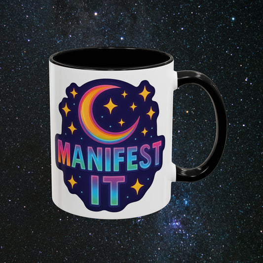 Manifest It Accent Coffee Mug