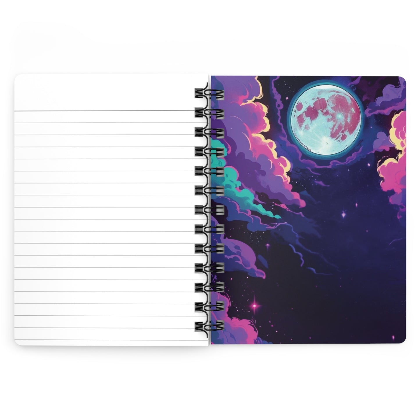 Cosmic Bloom Spiral Notebook