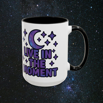 Live In The Moment Accent Coffee Mug