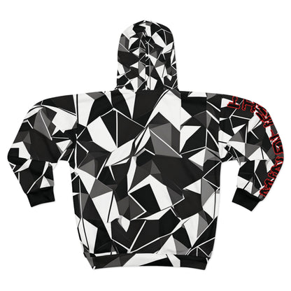 Monochrome Mirage Zip Hoodie