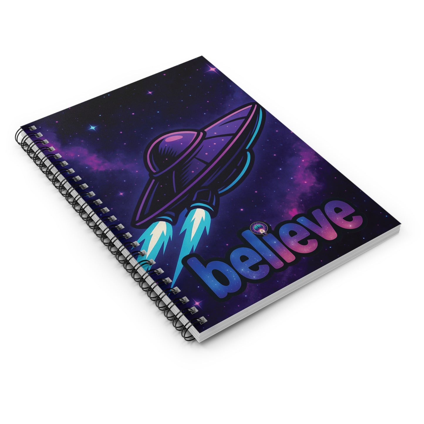 MindLight Believe Spiral Notebook - Ruled Line