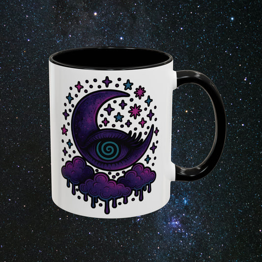 Hypnotic Moon Accent Coffee Mug