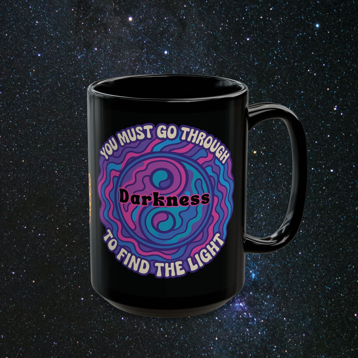 Find The Light Black Mug