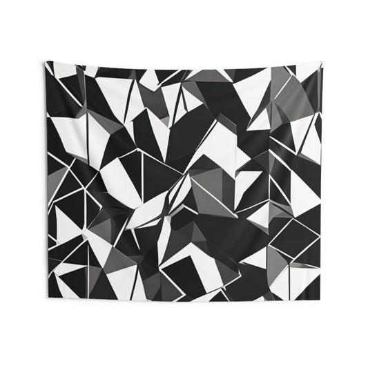 50 Shades Of Black Indoor Wall Tapestry - MindLight Apparel - 50 Shades Of Black Indoor Wall Tapestry - 80" × 68" - 