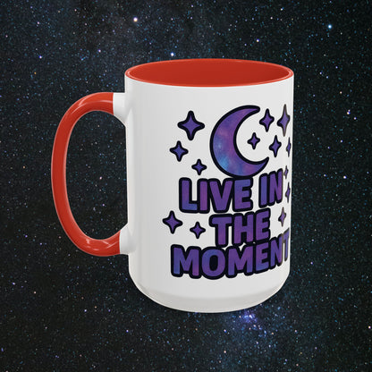 Live In The Moment Accent Coffee Mug