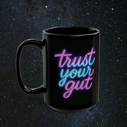 'Intuition' Black Mug