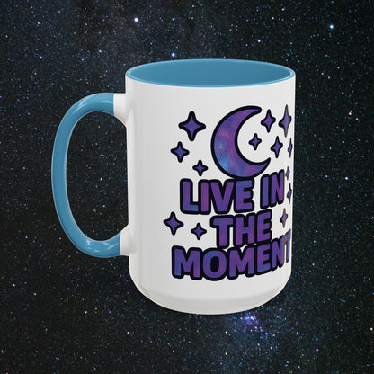 Live In The Moment Accent Coffee Mug