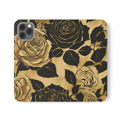Golden Rose Flip Case - MindLight Apparel - Golden Rose Flip Case - iPhone 11 Pro - -