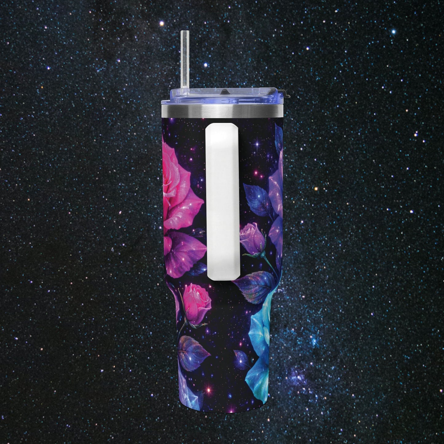 Starlit Bloom Thermal Tumbler, 40oz