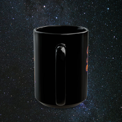 Feline The Vibe Black Mug