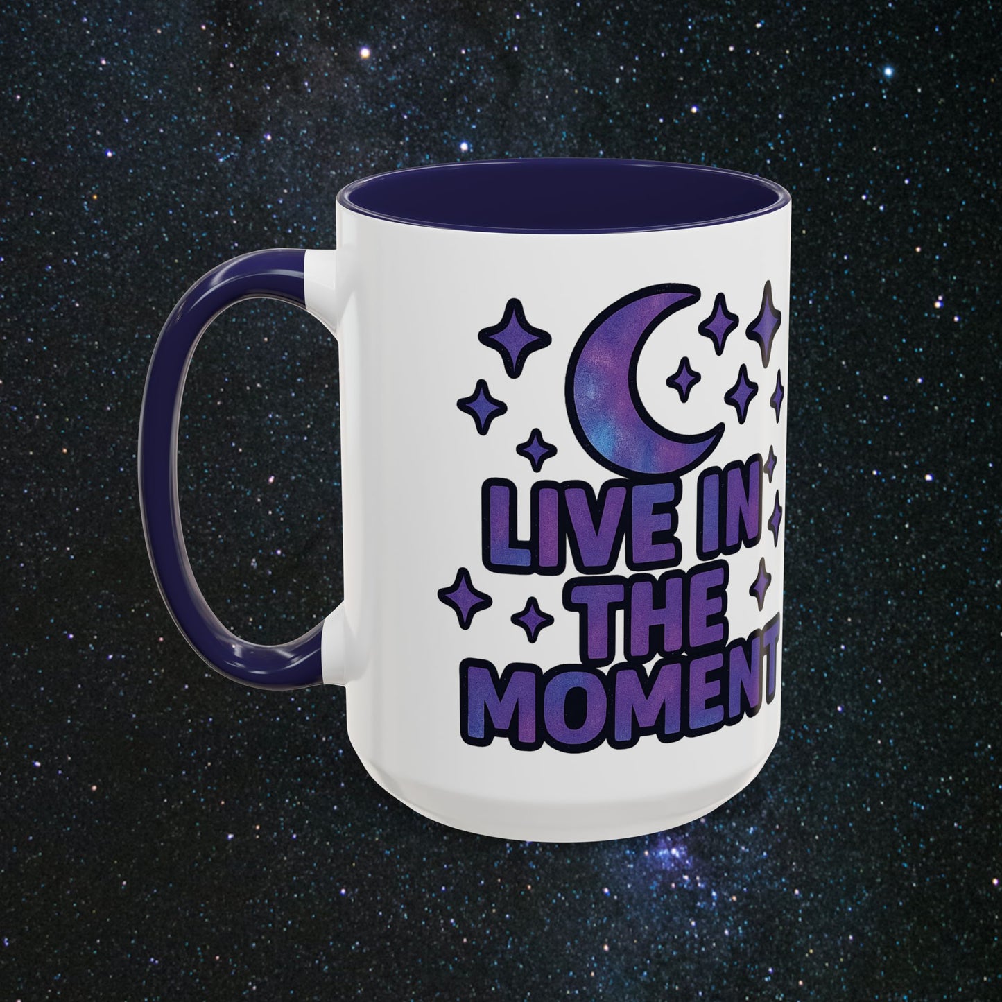 Live In The Moment Accent Coffee Mug