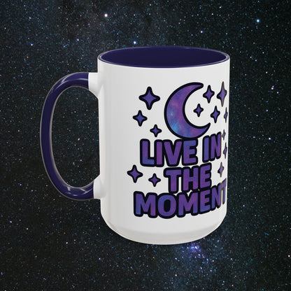 Live In The Moment Accent Coffee Mug