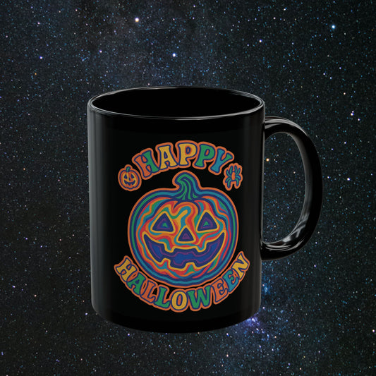 Psychedelic Halloween Black Mug