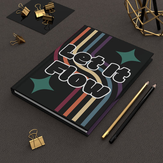 Let It Flow Rainbow Hardcover Journal