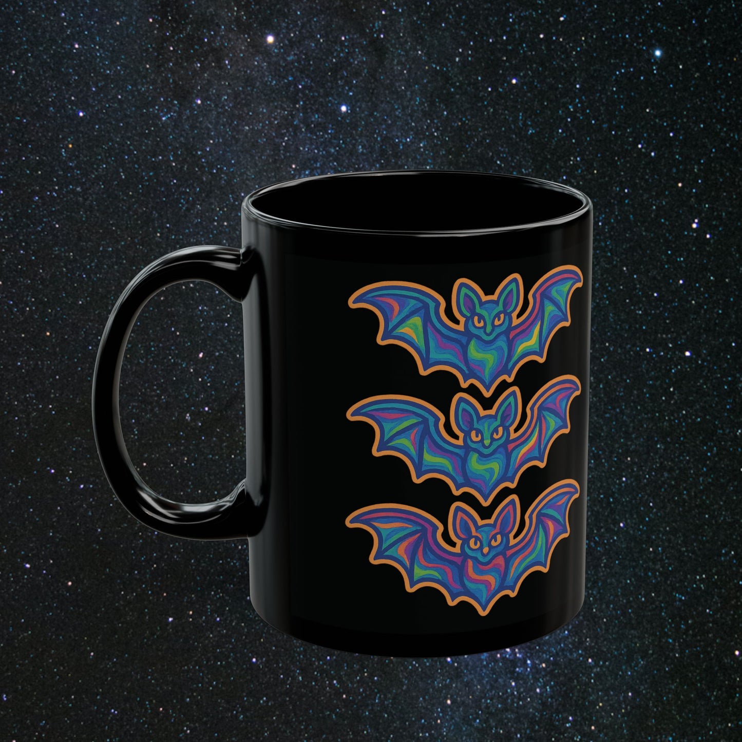 Psychedelic Halloween Black Mug