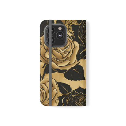 Golden Rose Flip Case - MindLight Apparel - Golden Rose Flip Case - Samsung Galaxy S21 Ultra - -