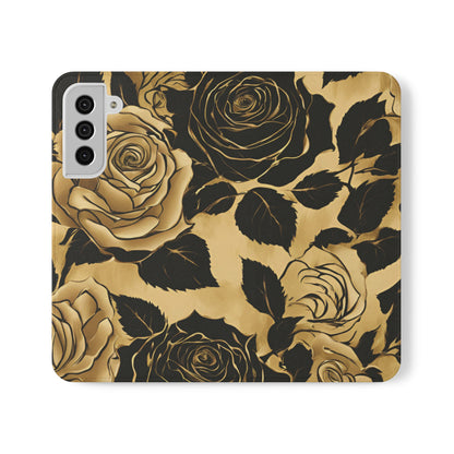 Golden Rose Flip Case - MindLight Apparel - Golden Rose Flip Case - Samsung Galaxy S22 Plus - -