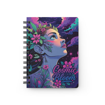 Cosmic Bloom Spiral Notebook