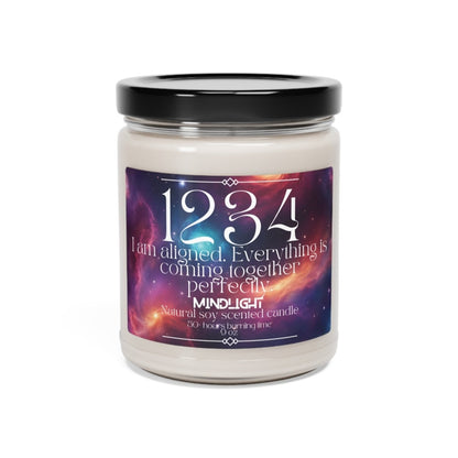 Angel Numbers - 1234 Aligned Soy Candle, 9oz - MindLight Apparel - Angel Numbers - 1234 Aligned Soy Candle, 9oz - Unscented - 9oz -