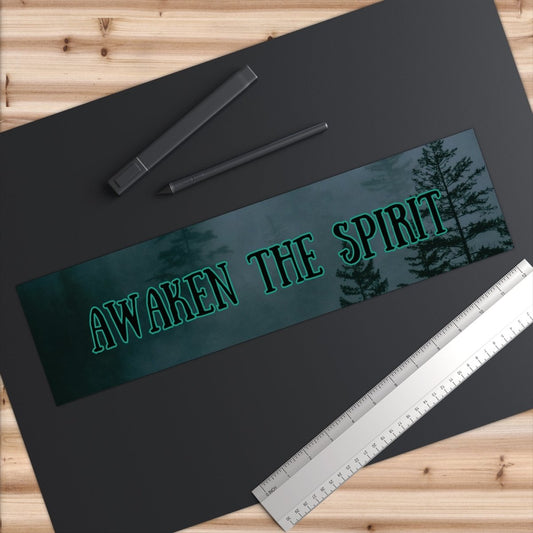 Awaken The Spirit Bumper Stickers - MindLight Apparel - Awaken The Spirit Bumper Stickers - 15" × 3.75" - Rectangle -