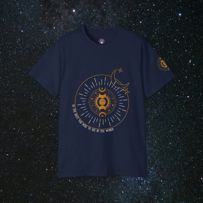 'Be The Light' Loose Fit Women's Tee - MindLight Apparel - 'Be The Light' Loose Fit Women's Tee - Navy - S -
