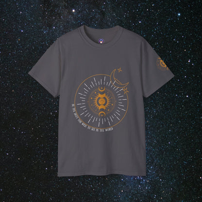 'Be The Light' Loose Fit Women's Tee - MindLight Apparel - 'Be The Light' Loose Fit Women's Tee - Charcoal - S -