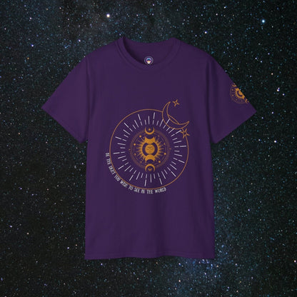 'Be The Light' Loose Fit Women's Tee - MindLight Apparel - 'Be The Light' Loose Fit Women's Tee - Purple - S -