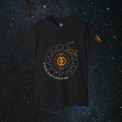 'Be The Light' Loose Fit Women's Tee - MindLight Apparel - 'Be The Light' Loose Fit Women's Tee - Black - S -