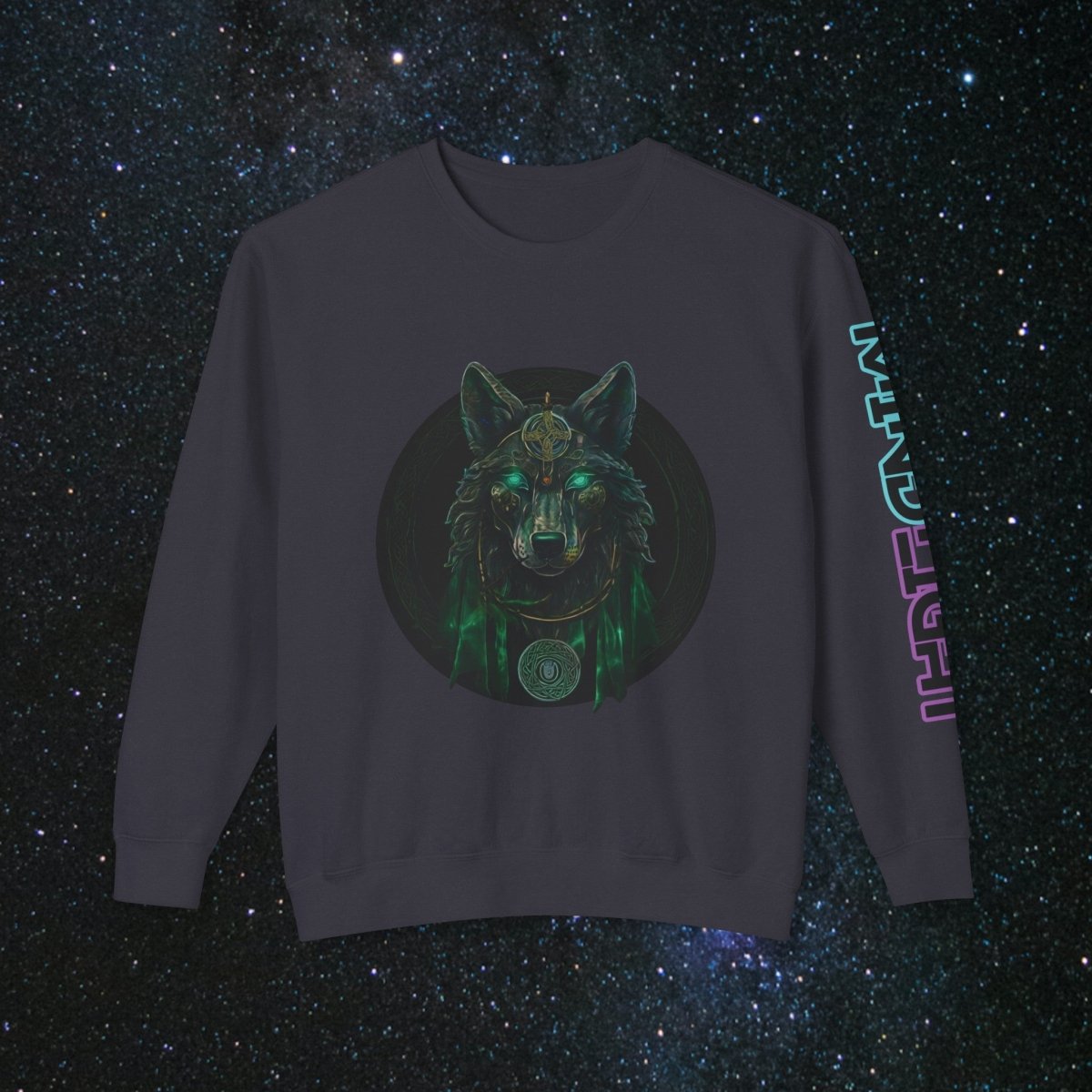 'Call of the Wolf' Mystic - Unisex Long Sleeve Tee - MindLight Apparel - 'Call of the Wolf' Mystic - Unisex Long Sleeve Tee - Black - S -