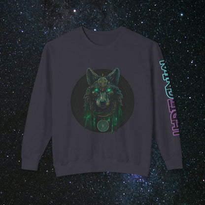 'Call of the Wolf' Mystic - Unisex Long Sleeve Tee - MindLight Apparel - 'Call of the Wolf' Mystic - Unisex Long Sleeve Tee - Black - S -