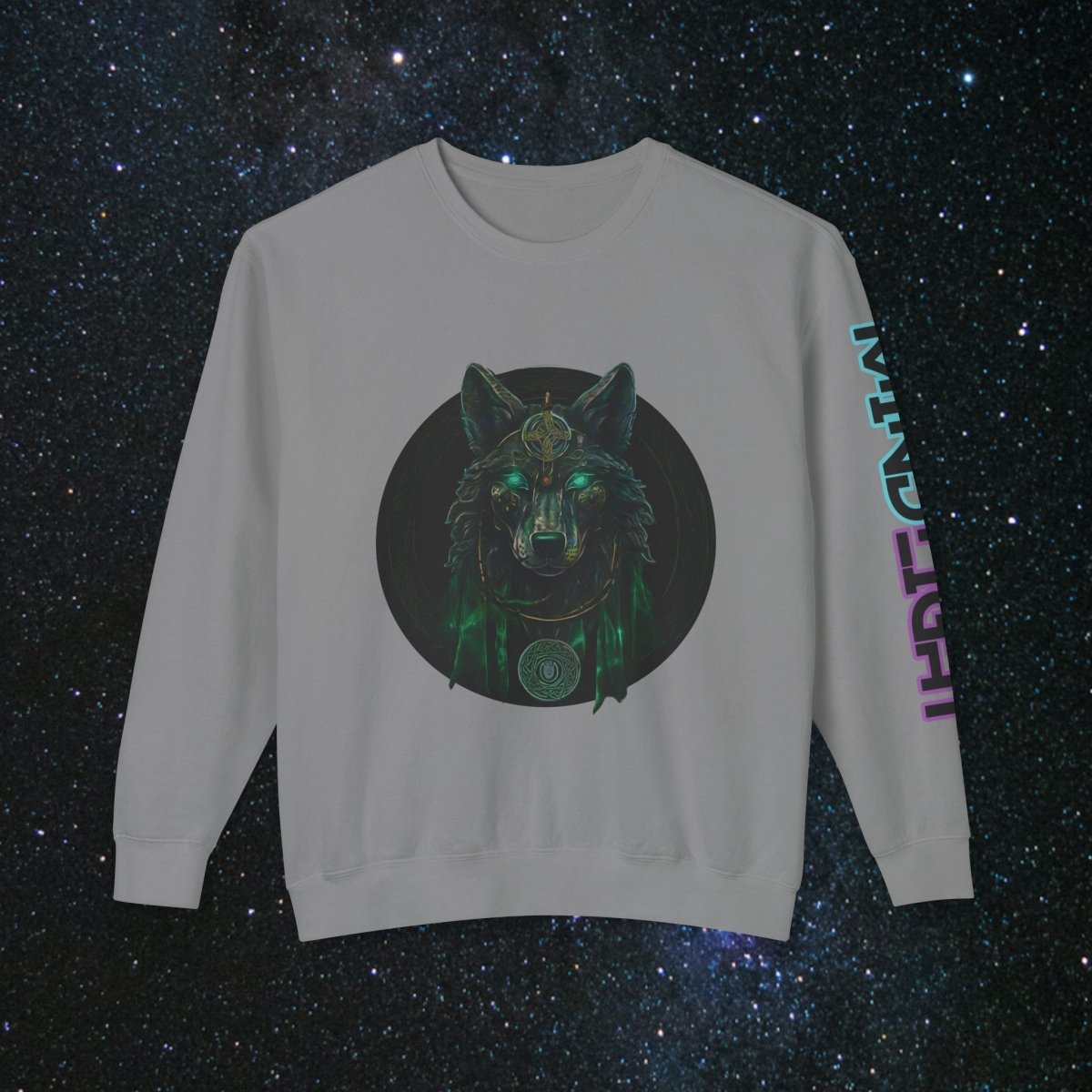 'Call of the Wolf' Mystic - Unisex Long Sleeve Tee - MindLight Apparel - 'Call of the Wolf' Mystic - Unisex Long Sleeve Tee - Grey - S -