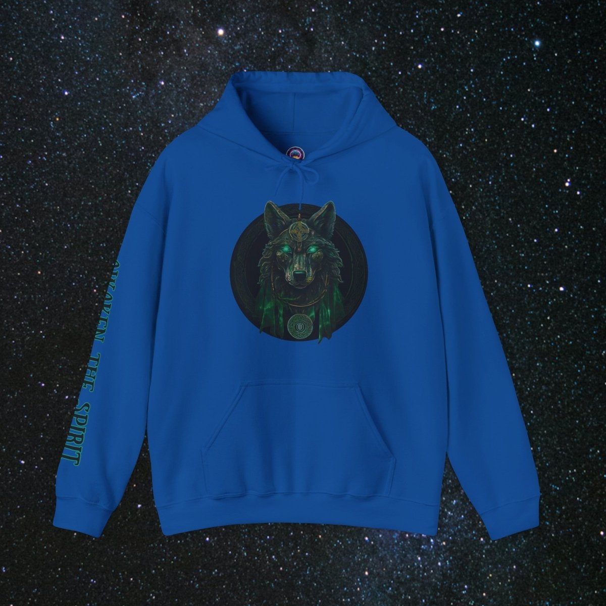 'Call of the Wolf' Mystic - Unisex Pullover Hoodie - MindLight Apparel - 'Call of the Wolf' Mystic - Unisex Pullover Hoodie - Royal - S -