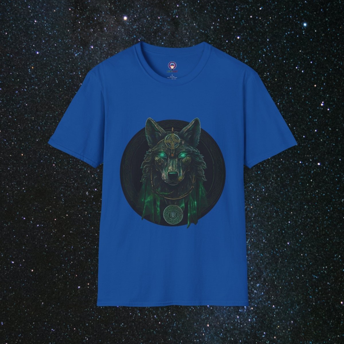 'Call of the Wolf' Mystical - Unisex Softstyle Tee - MindLight Apparel - 'Call of the Wolf' Mystical - Unisex Softstyle Tee - Royal - S -