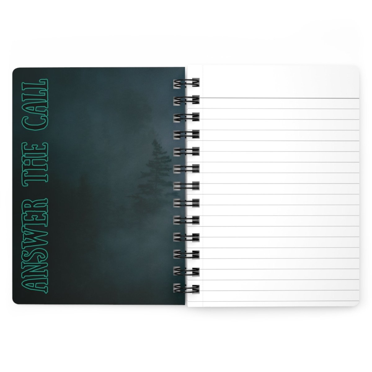 Call of the Wolf - Spiral Notebook - MindLight Apparel - Call of the Wolf - Spiral Notebook - One Size - 