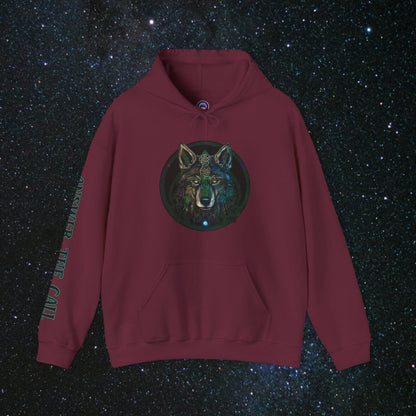 Call of the Wolf Unisex Pullover Hoodie - MindLight Apparel - Call of the Wolf Unisex Pullover Hoodie - Maroon - S -