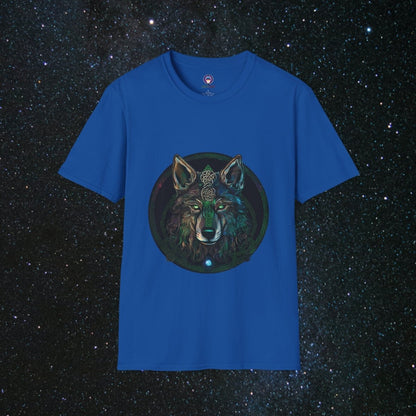 Call of the Wolf Unisex Softstyle Tee - MindLight Apparel - Call of the Wolf Unisex Softstyle Tee - Royal - S -