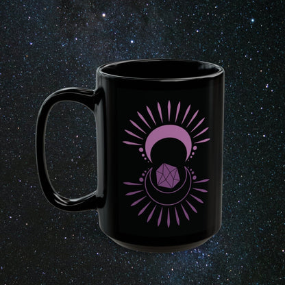 Cat Spirit Animal Black Mug - MindLight Apparel - Cat Spirit Animal Black Mug - 15oz - 