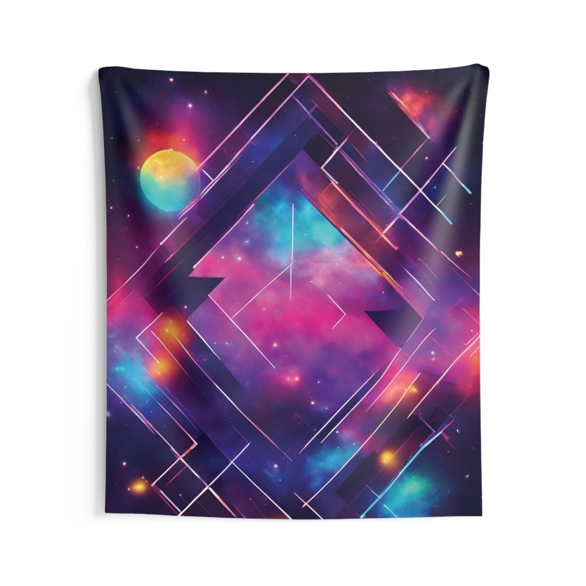 Celestial Harmony Indoor Wall Tapestry - MindLight Apparel - Celestial Harmony Indoor Wall Tapestry - 68" × 80" - 