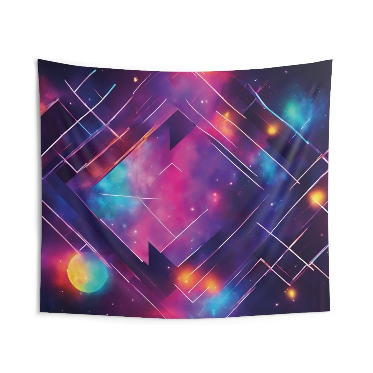 Celestial Harmony Indoor Wall Tapestry - MindLight Apparel - Celestial Harmony Indoor Wall Tapestry - 104" × 88" - 