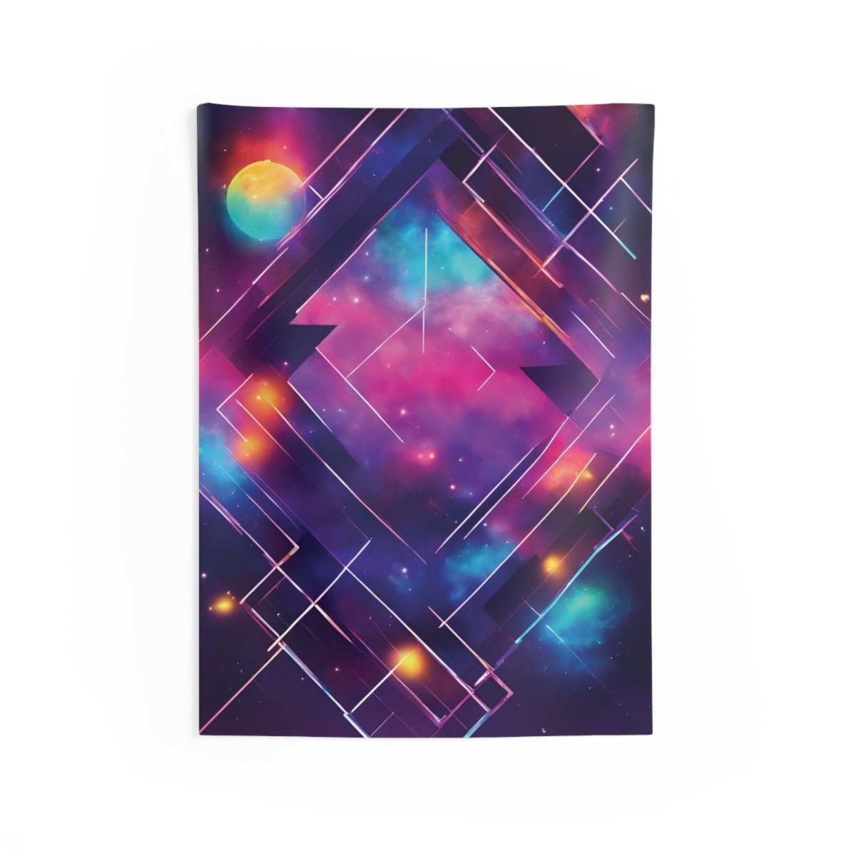 Celestial Harmony Indoor Wall Tapestry - MindLight Apparel - Celestial Harmony Indoor Wall Tapestry - 26" × 36" - 