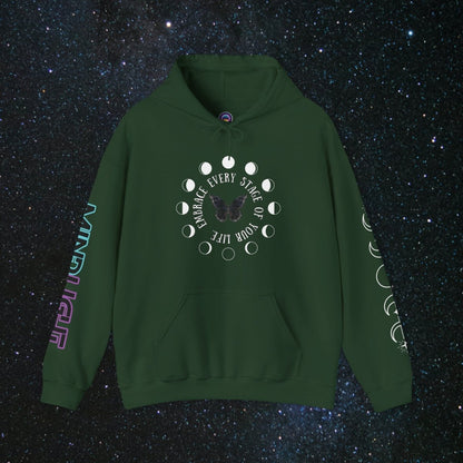 Chrysalis Women's Pullover Hoodie - MindLight Apparel - Chrysalis Women's Pullover Hoodie - Forest Green - S -