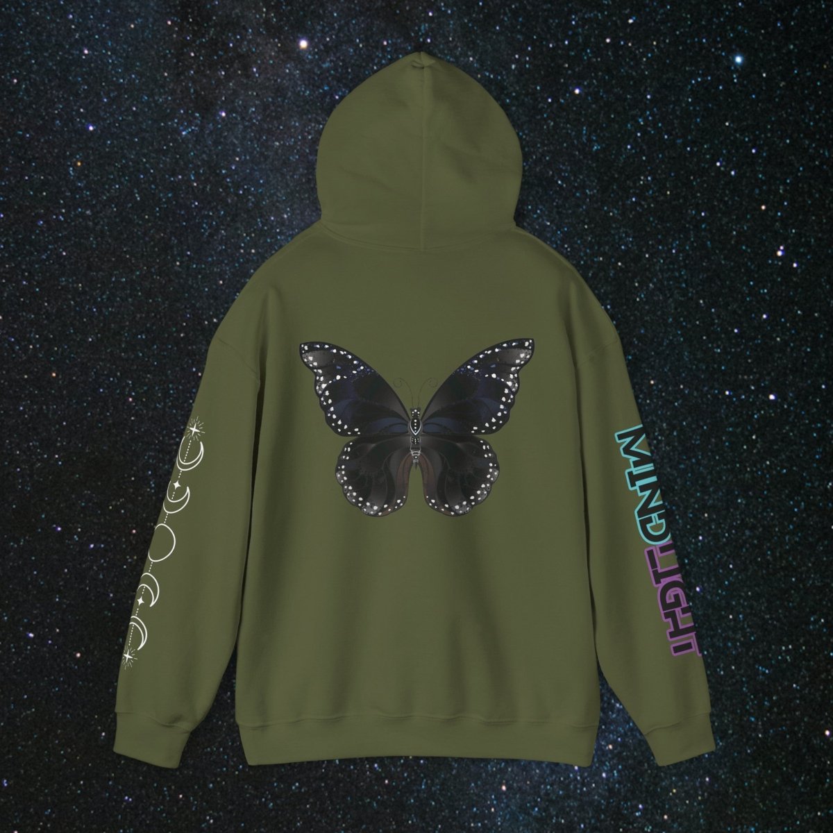Chrysalis Women's Pullover Hoodie - MindLight Apparel - Chrysalis Women's Pullover Hoodie - Dark Chocolate - S -