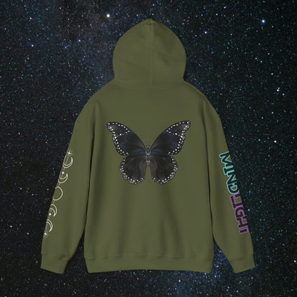 Chrysalis Women's Pullover Hoodie - MindLight Apparel - Chrysalis Women's Pullover Hoodie - Dark Chocolate - S -