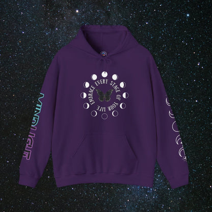 Chrysalis Women's Pullover Hoodie - MindLight Apparel - Chrysalis Women's Pullover Hoodie - Purple - S -